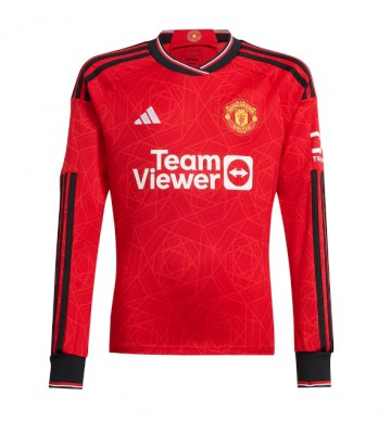 Maillot de foot Manchester United Domicile 2023-24 Manche Longue